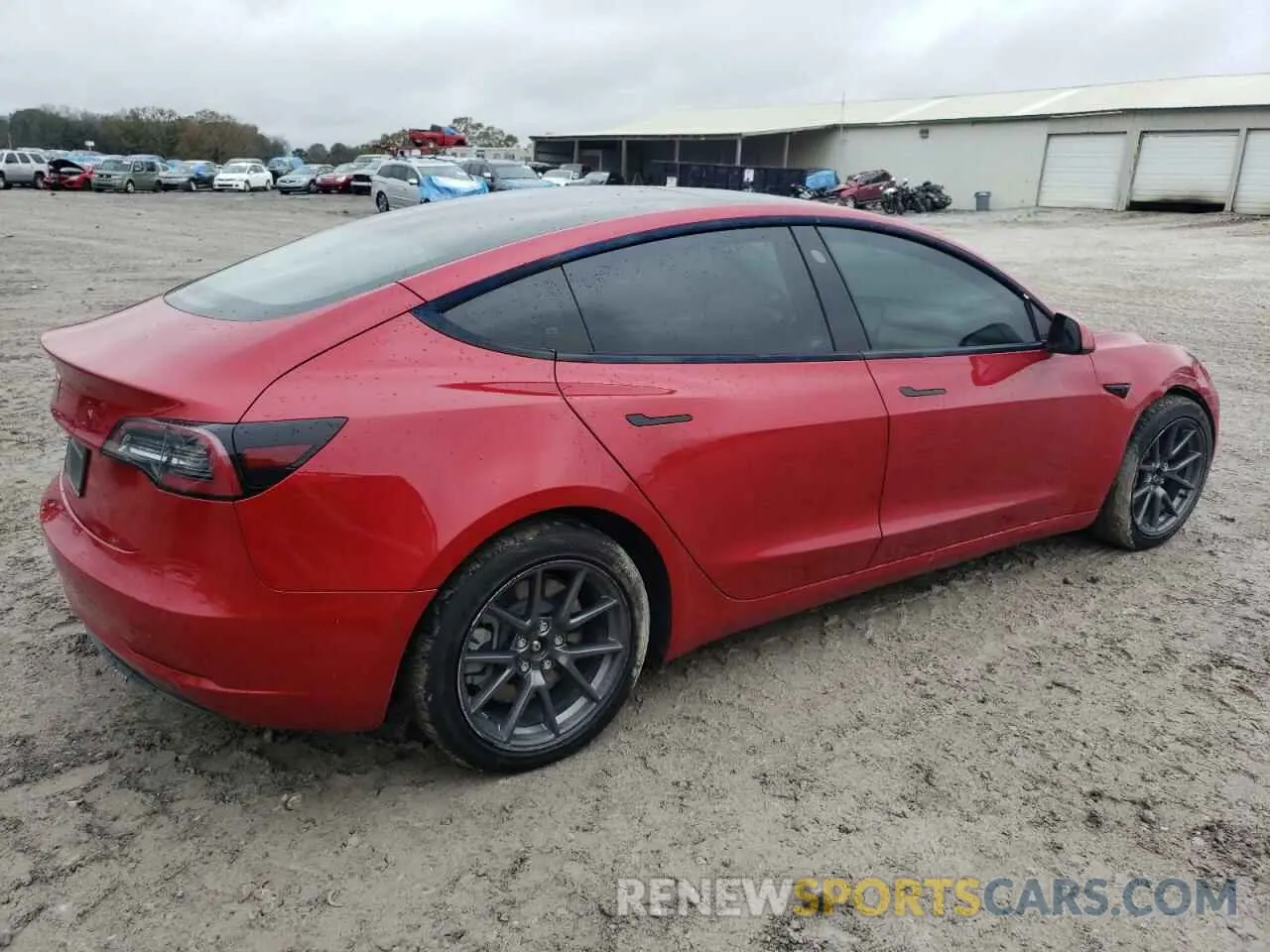 3 Photograph of a damaged car 5YJ3E1EA1NF185741 TESLA MODEL 3 2022