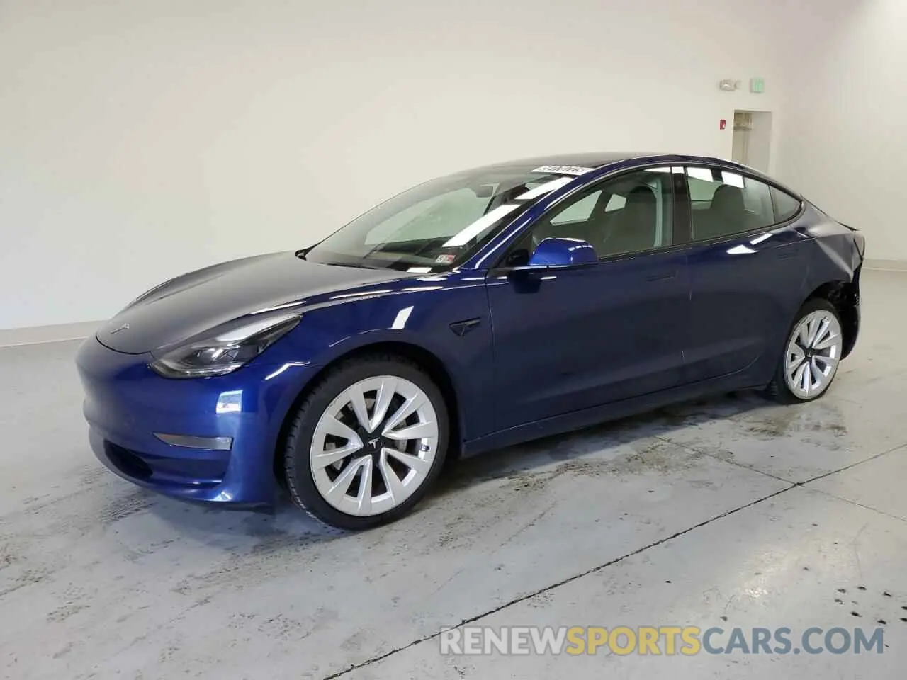 1 Photograph of a damaged car 5YJ3E1EA1NF185917 TESLA MODEL 3 2022