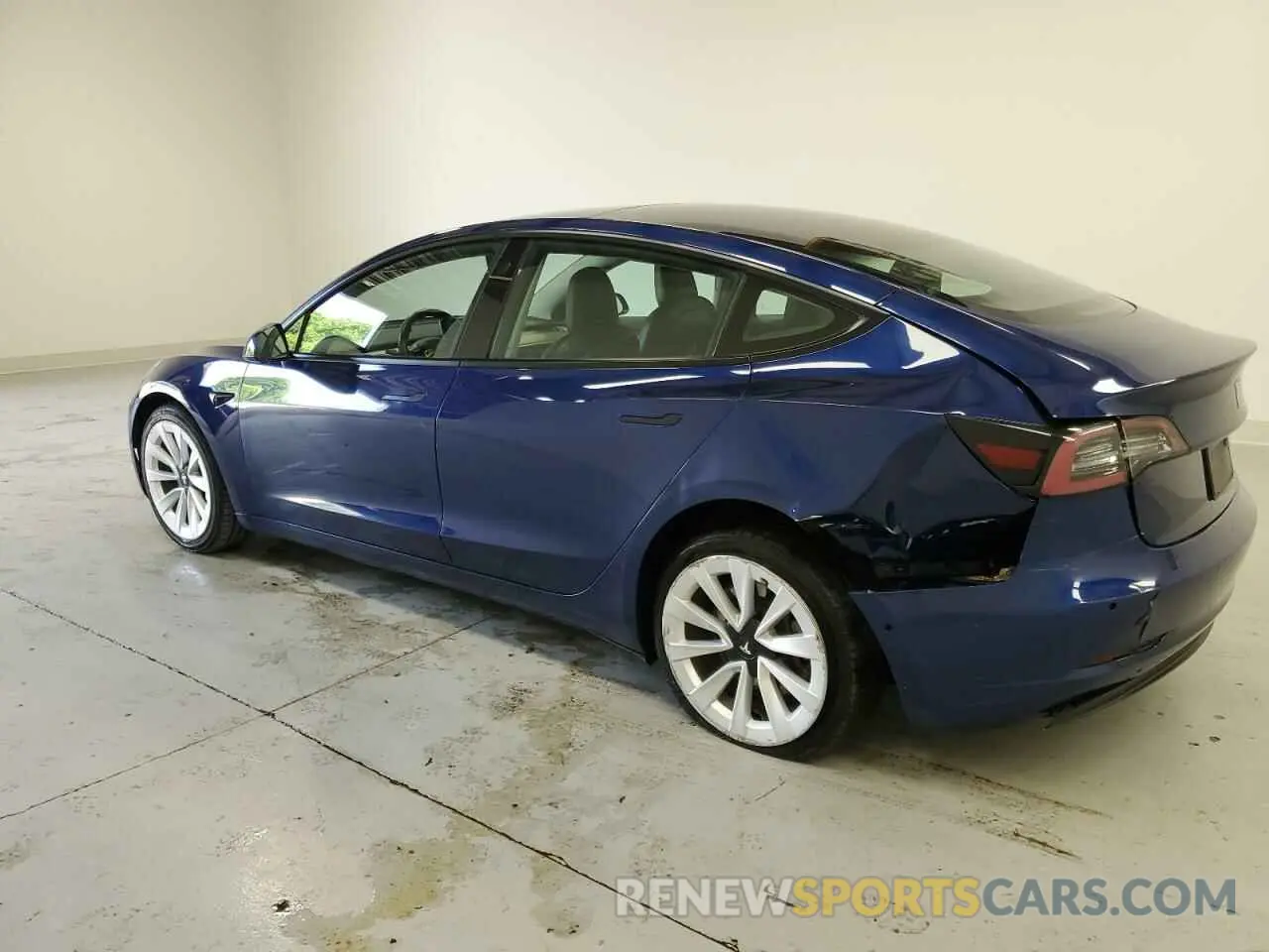 2 Photograph of a damaged car 5YJ3E1EA1NF185917 TESLA MODEL 3 2022