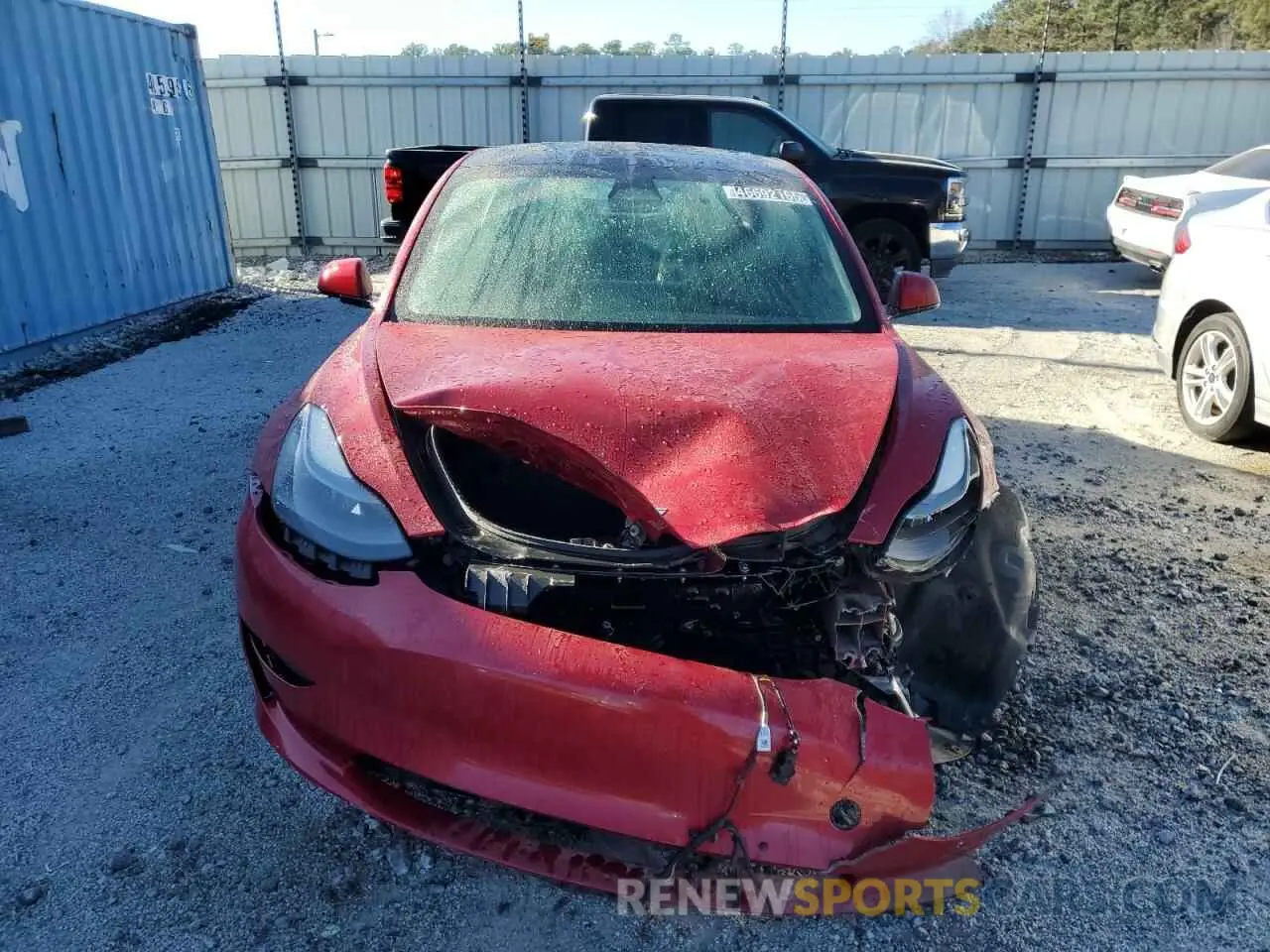 5 Photograph of a damaged car 5YJ3E1EA1NF187182 TESLA MODEL 3 2022