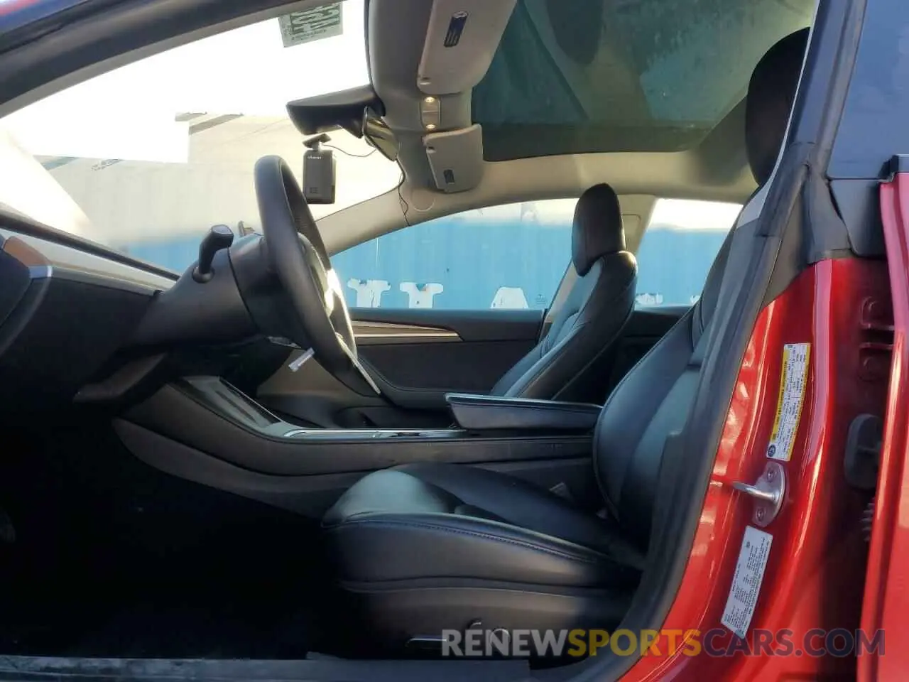 7 Photograph of a damaged car 5YJ3E1EA1NF187182 TESLA MODEL 3 2022