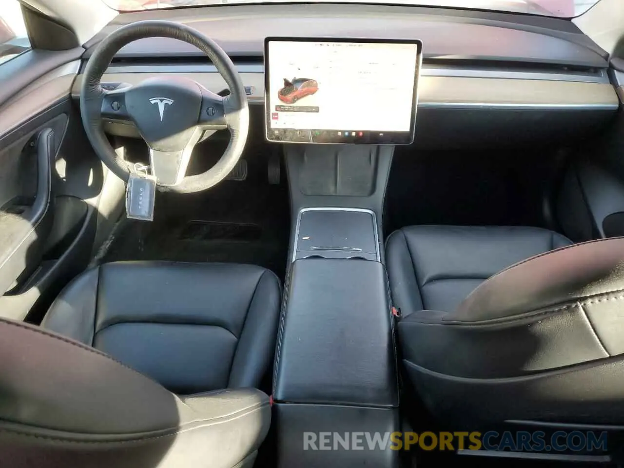 8 Photograph of a damaged car 5YJ3E1EA1NF187182 TESLA MODEL 3 2022