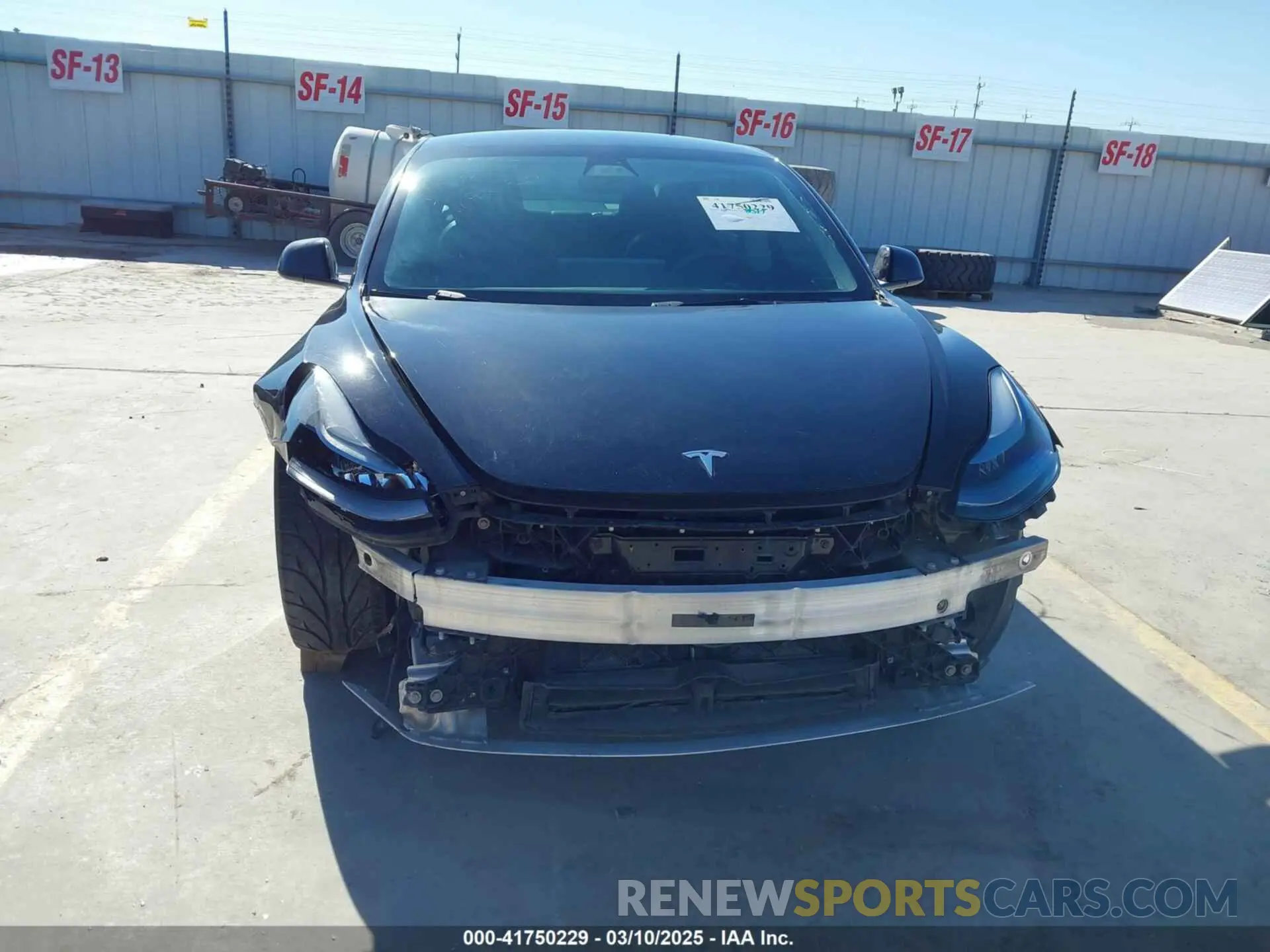 13 Photograph of a damaged car 5YJ3E1EA1NF188638 TESLA MODEL 3 2022