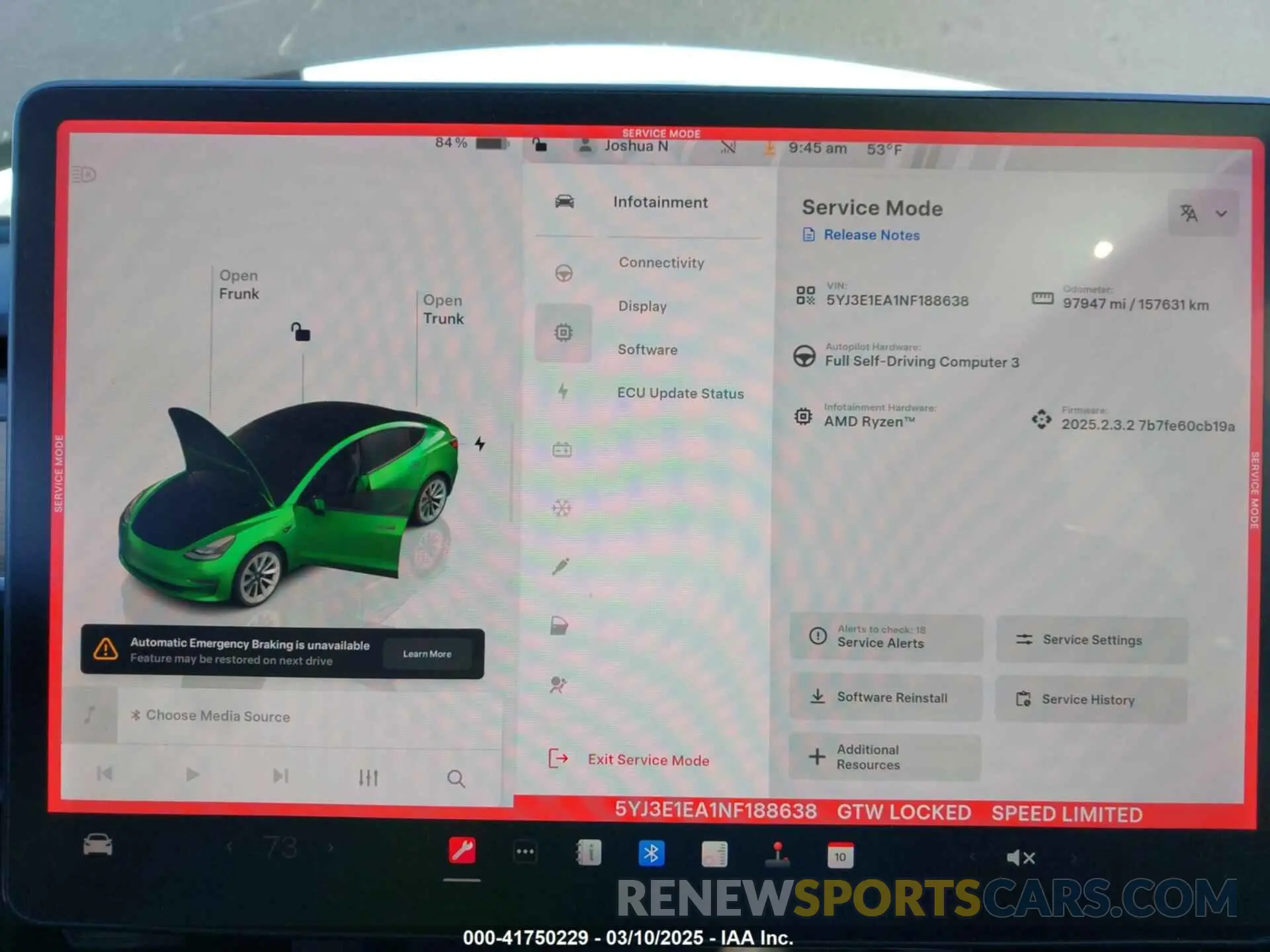 19 Photograph of a damaged car 5YJ3E1EA1NF188638 TESLA MODEL 3 2022