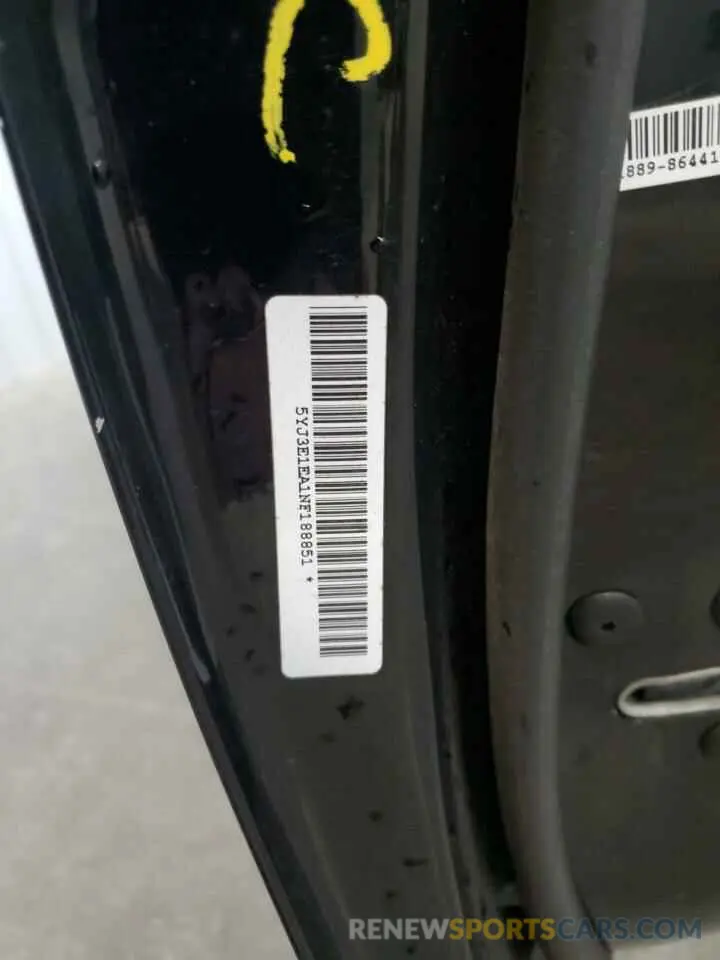 12 Photograph of a damaged car 5YJ3E1EA1NF188851 TESLA MODEL 3 2022
