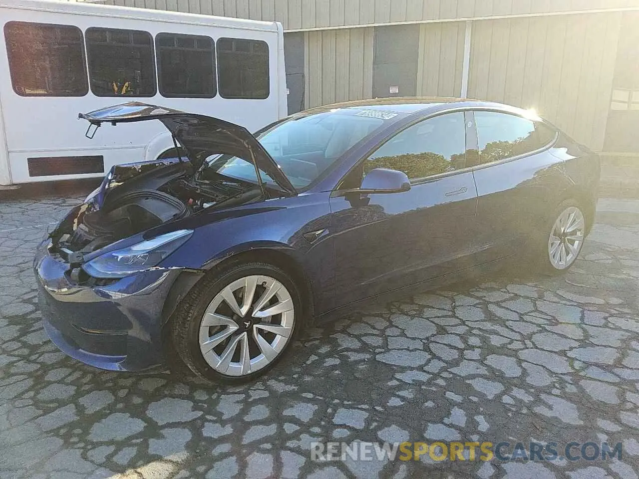 1 Photograph of a damaged car 5YJ3E1EA1NF189661 TESLA MODEL 3 2022