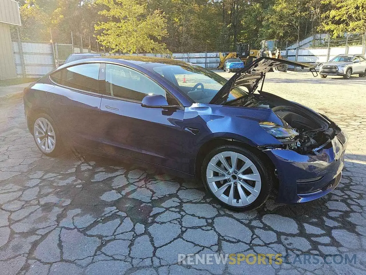 4 Photograph of a damaged car 5YJ3E1EA1NF189661 TESLA MODEL 3 2022