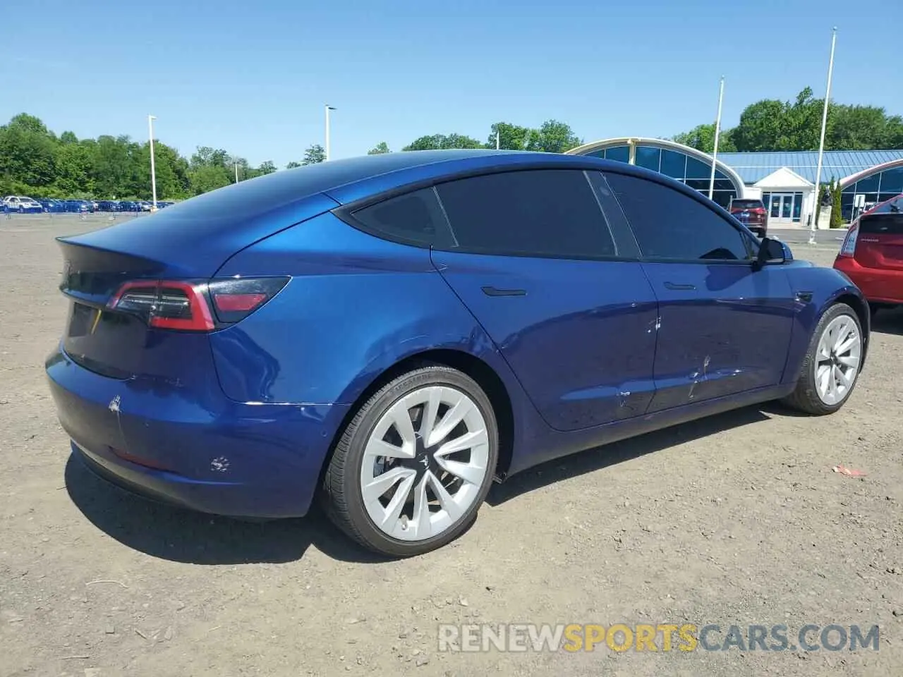 3 Photograph of a damaged car 5YJ3E1EA1NF190857 TESLA MODEL 3 2022