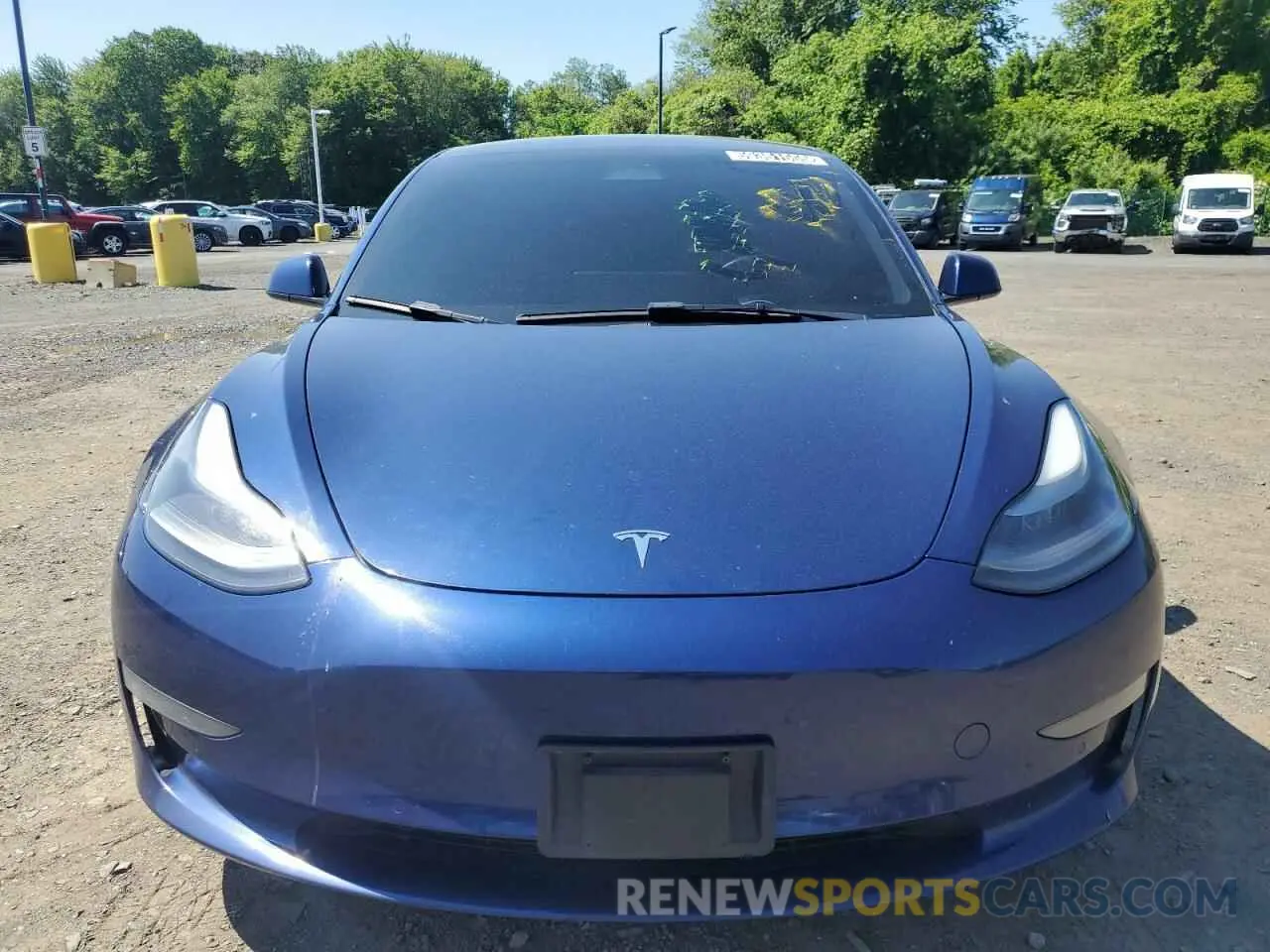 5 Photograph of a damaged car 5YJ3E1EA1NF190857 TESLA MODEL 3 2022