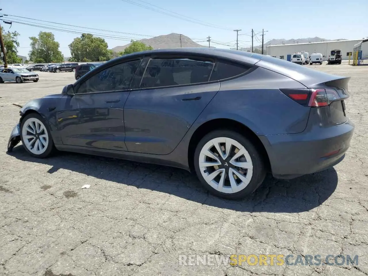 2 Photograph of a damaged car 5YJ3E1EA1NF191426 TESLA MODEL 3 2022