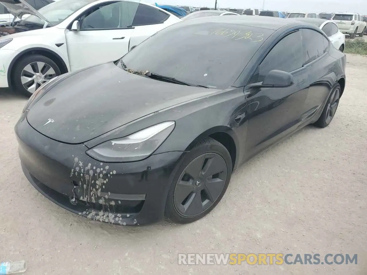 1 Photograph of a damaged car 5YJ3E1EA1NF191944 TESLA MODEL 3 2022