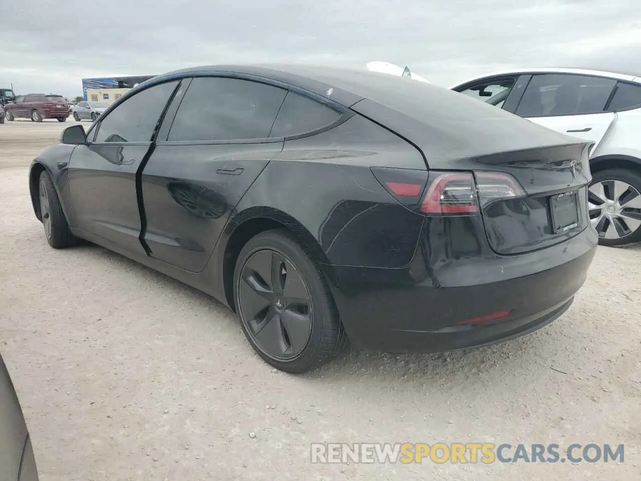 2 Photograph of a damaged car 5YJ3E1EA1NF191944 TESLA MODEL 3 2022