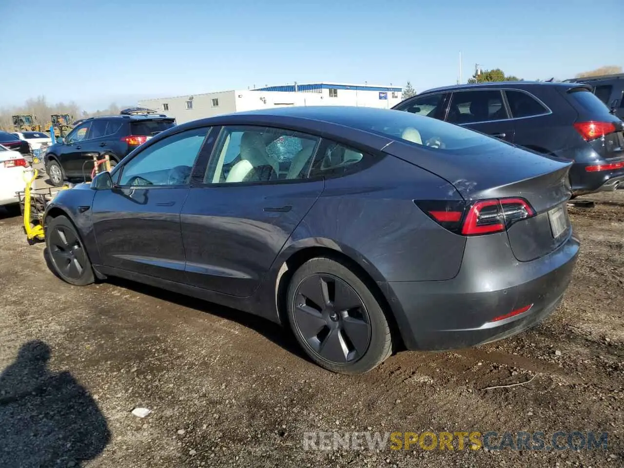 2 Photograph of a damaged car 5YJ3E1EA1NF255125 TESLA MODEL 3 2022