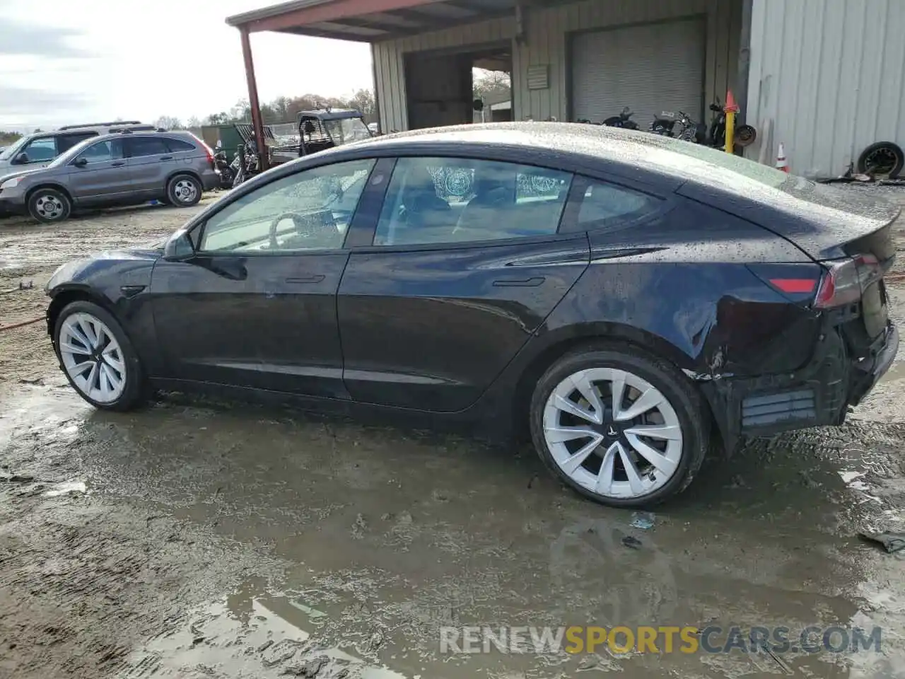 2 Photograph of a damaged car 5YJ3E1EA1NF286570 TESLA MODEL 3 2022