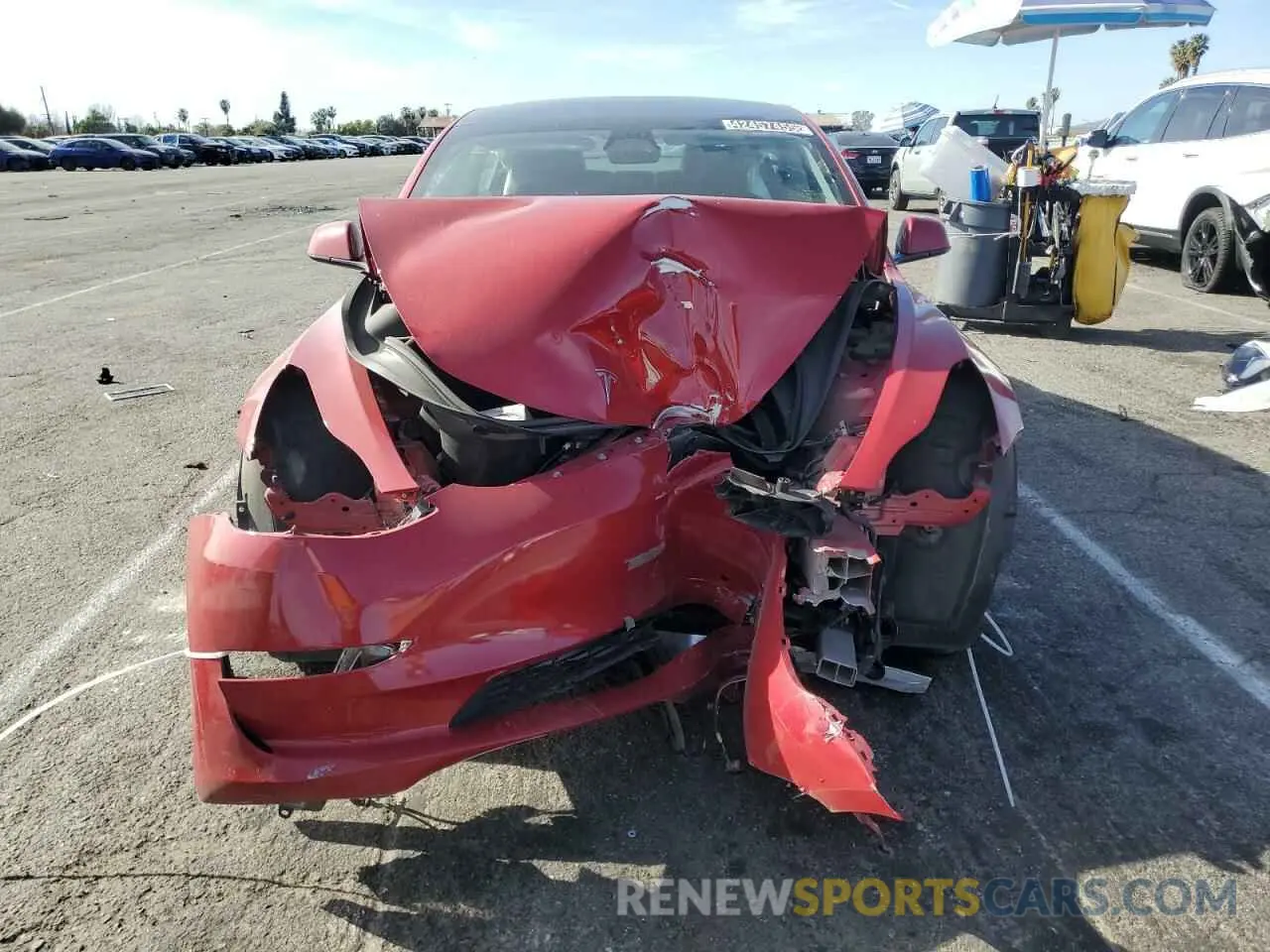 5 Photograph of a damaged car 5YJ3E1EA1NF287623 TESLA MODEL 3 2022