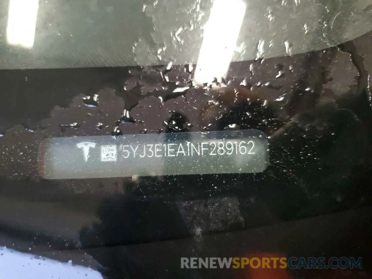 13 Photograph of a damaged car 5YJ3E1EA1NF289162 TESLA MODEL 3 2022
