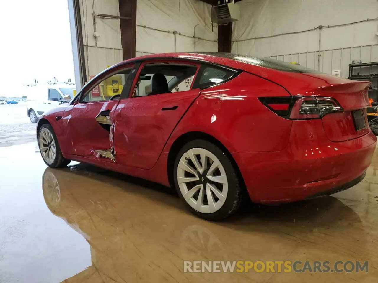 2 Photograph of a damaged car 5YJ3E1EA1NF289162 TESLA MODEL 3 2022
