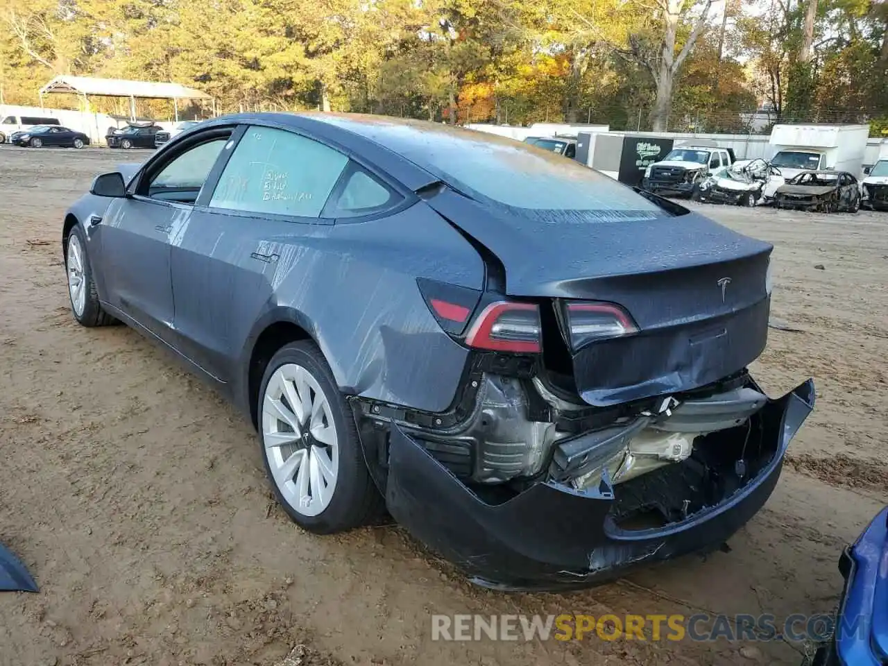 3 Photograph of a damaged car 5YJ3E1EA1NF290294 TESLA MODEL 3 2022