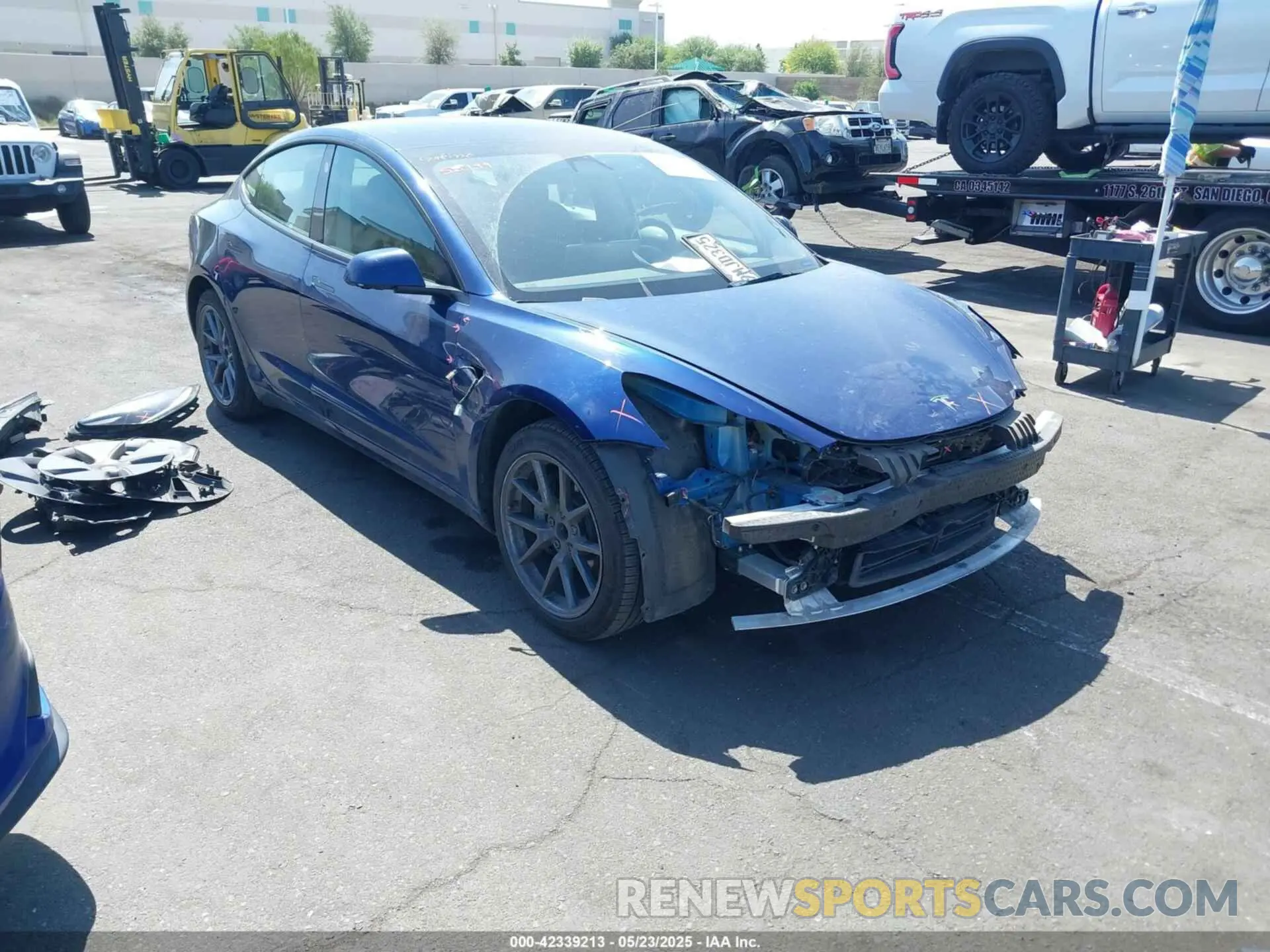 1 Photograph of a damaged car 5YJ3E1EA1NF291266 TESLA MODEL 3 2022