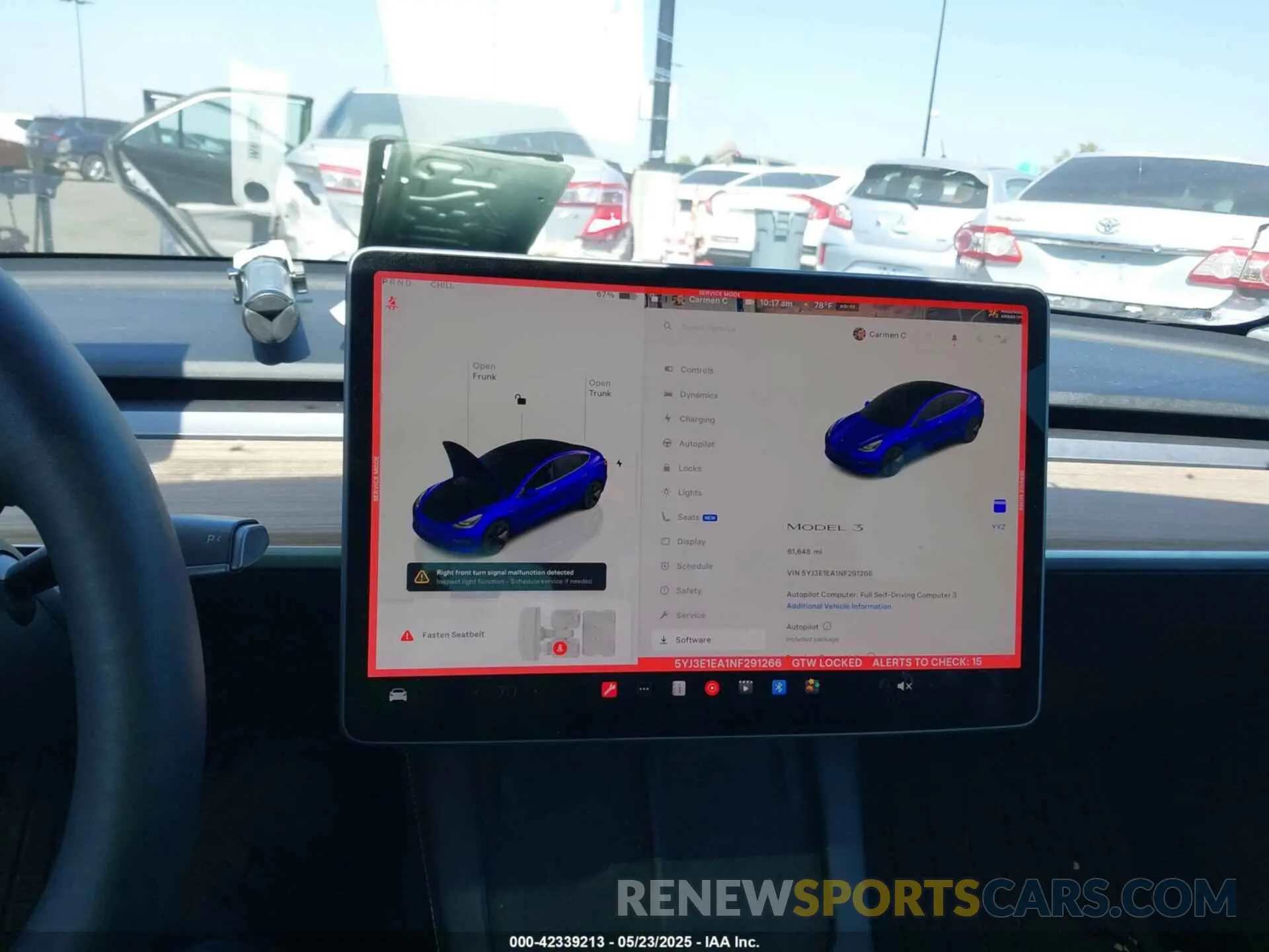 19 Photograph of a damaged car 5YJ3E1EA1NF291266 TESLA MODEL 3 2022