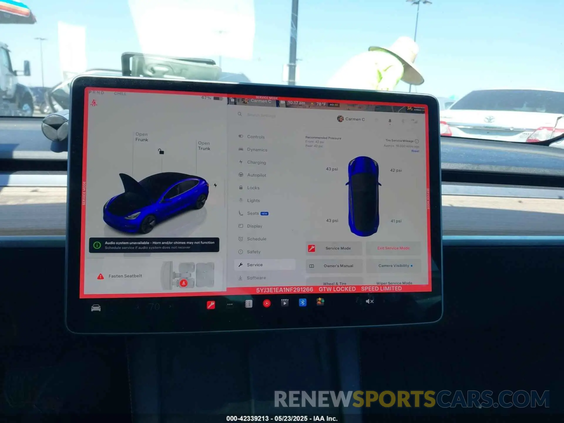7 Photograph of a damaged car 5YJ3E1EA1NF291266 TESLA MODEL 3 2022
