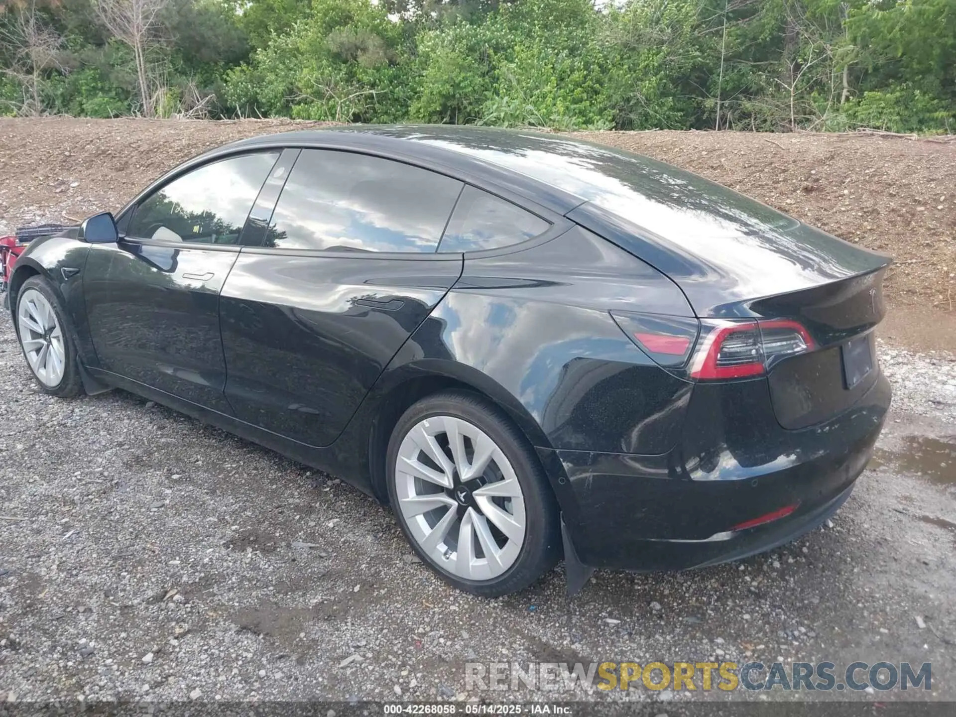 3 Photograph of a damaged car 5YJ3E1EA1NF304355 TESLA MODEL 3 2022