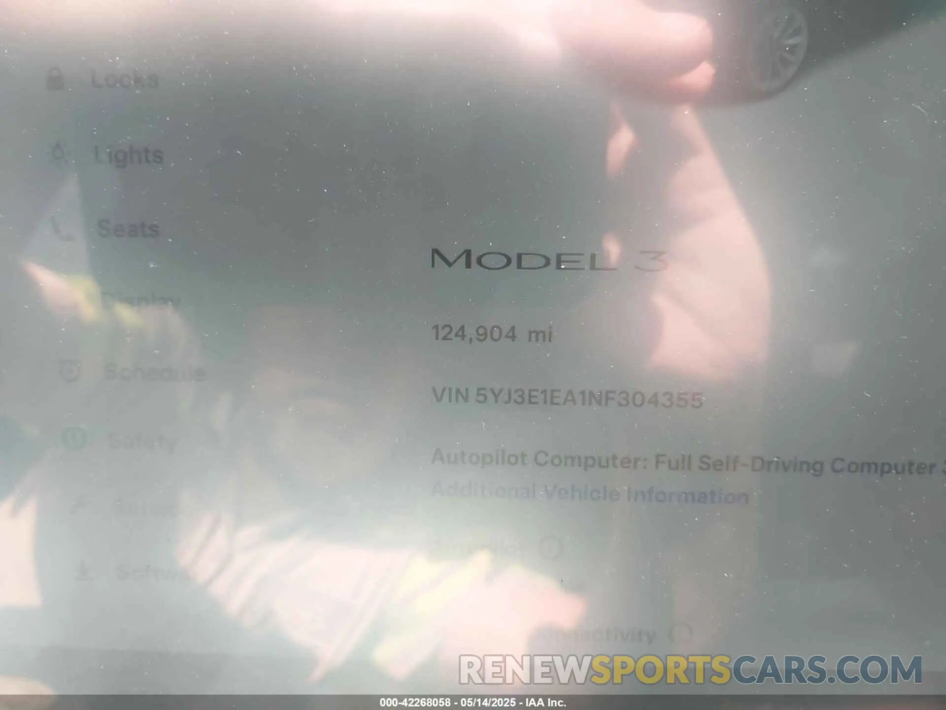 7 Photograph of a damaged car 5YJ3E1EA1NF304355 TESLA MODEL 3 2022