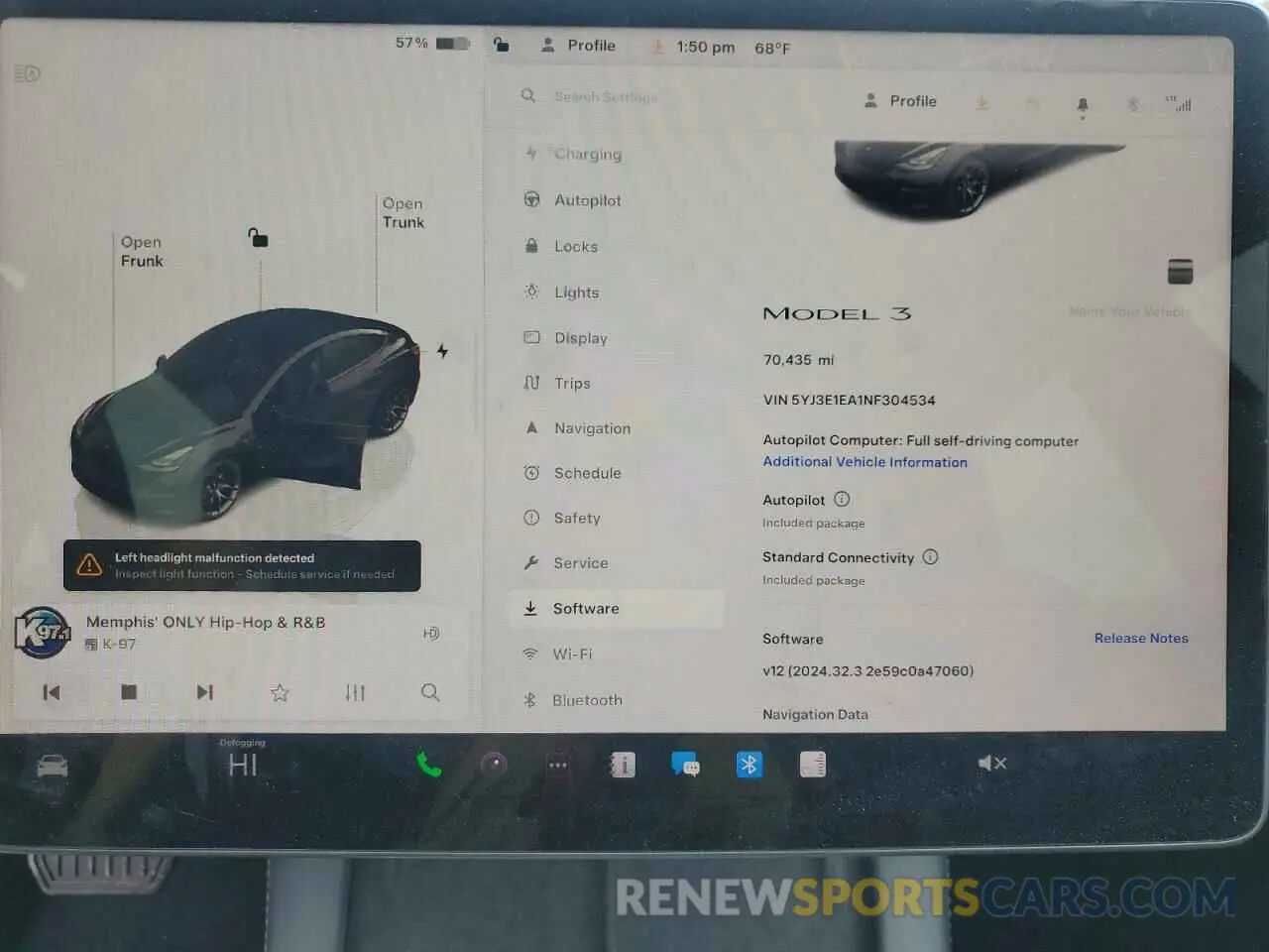 9 Photograph of a damaged car 5YJ3E1EA1NF304534 TESLA MODEL 3 2022