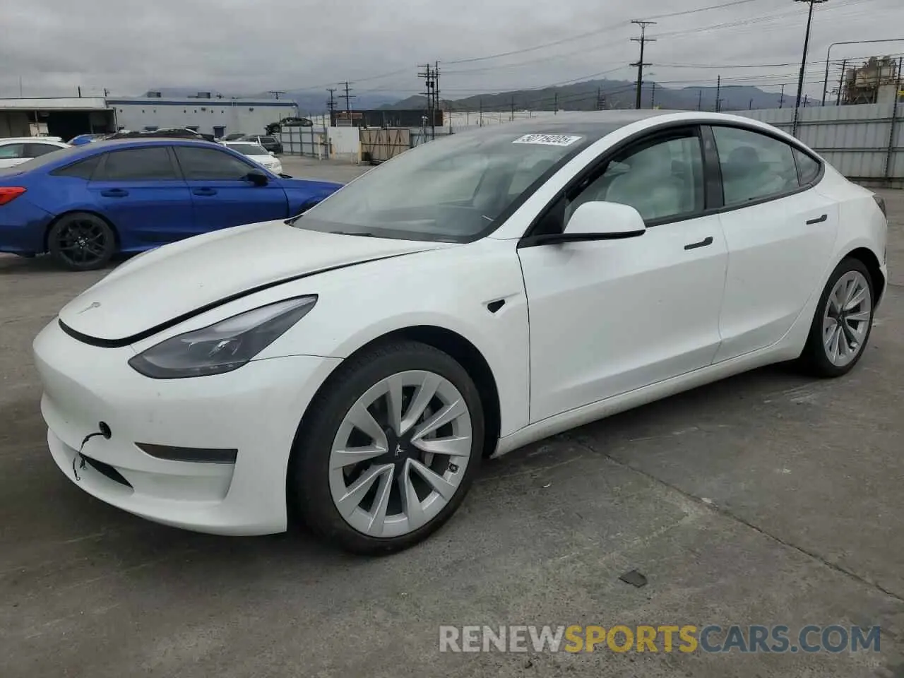 1 Photograph of a damaged car 5YJ3E1EA1NF313024 TESLA MODEL 3 2022
