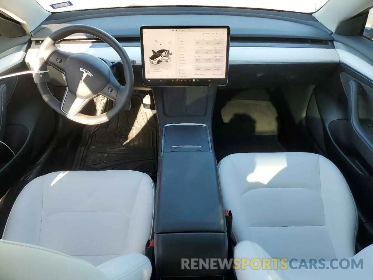 8 Photograph of a damaged car 5YJ3E1EA1NF314836 TESLA MODEL 3 2022