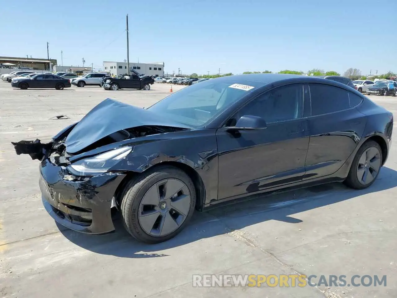 1 Photograph of a damaged car 5YJ3E1EA1NF315906 TESLA MODEL 3 2022