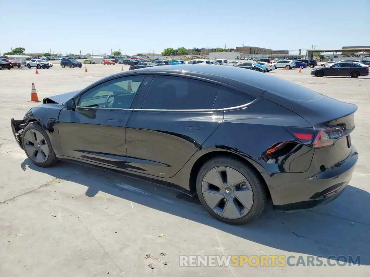 2 Photograph of a damaged car 5YJ3E1EA1NF315906 TESLA MODEL 3 2022