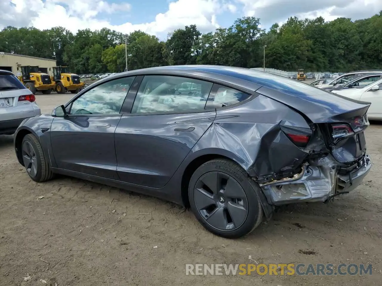 2 Photograph of a damaged car 5YJ3E1EA1NF316618 TESLA MODEL 3 2022