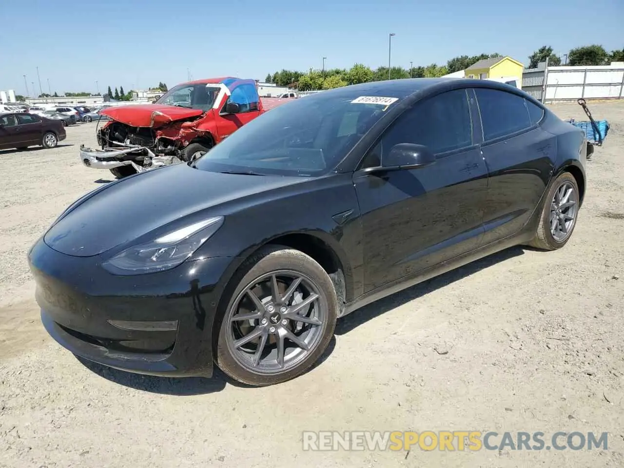 1 Photograph of a damaged car 5YJ3E1EA1NF320085 TESLA MODEL 3 2022