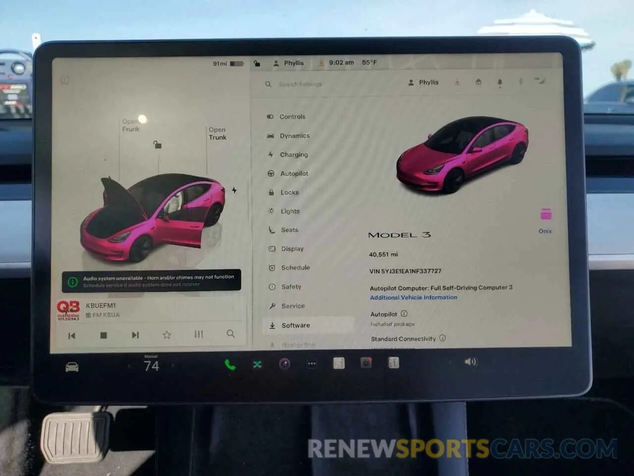 9 Photograph of a damaged car 5YJ3E1EA1NF337727 TESLA MODEL 3 2022