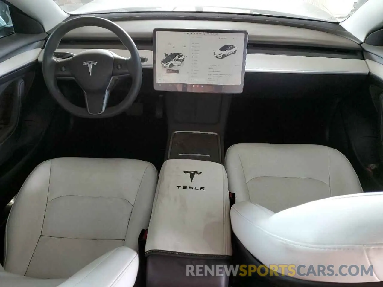 8 Photograph of a damaged car 5YJ3E1EA1NF358612 TESLA MODEL 3 2022