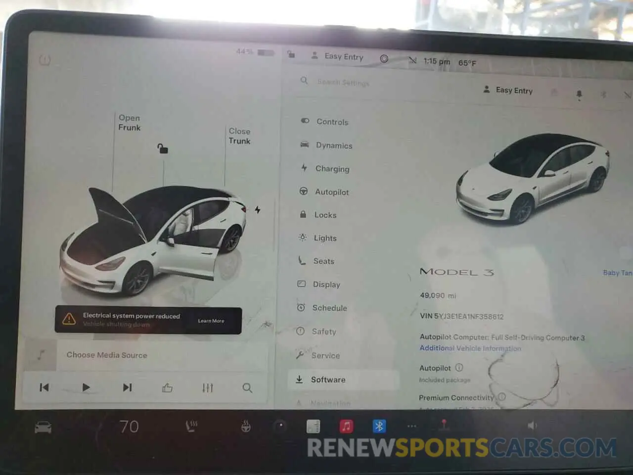 9 Photograph of a damaged car 5YJ3E1EA1NF358612 TESLA MODEL 3 2022