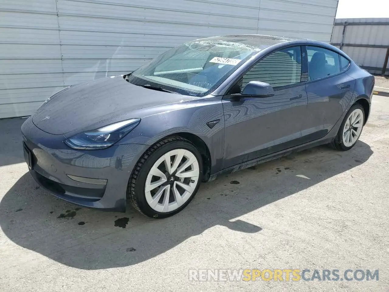 1 Photograph of a damaged car 5YJ3E1EA1NF368556 TESLA MODEL 3 2022