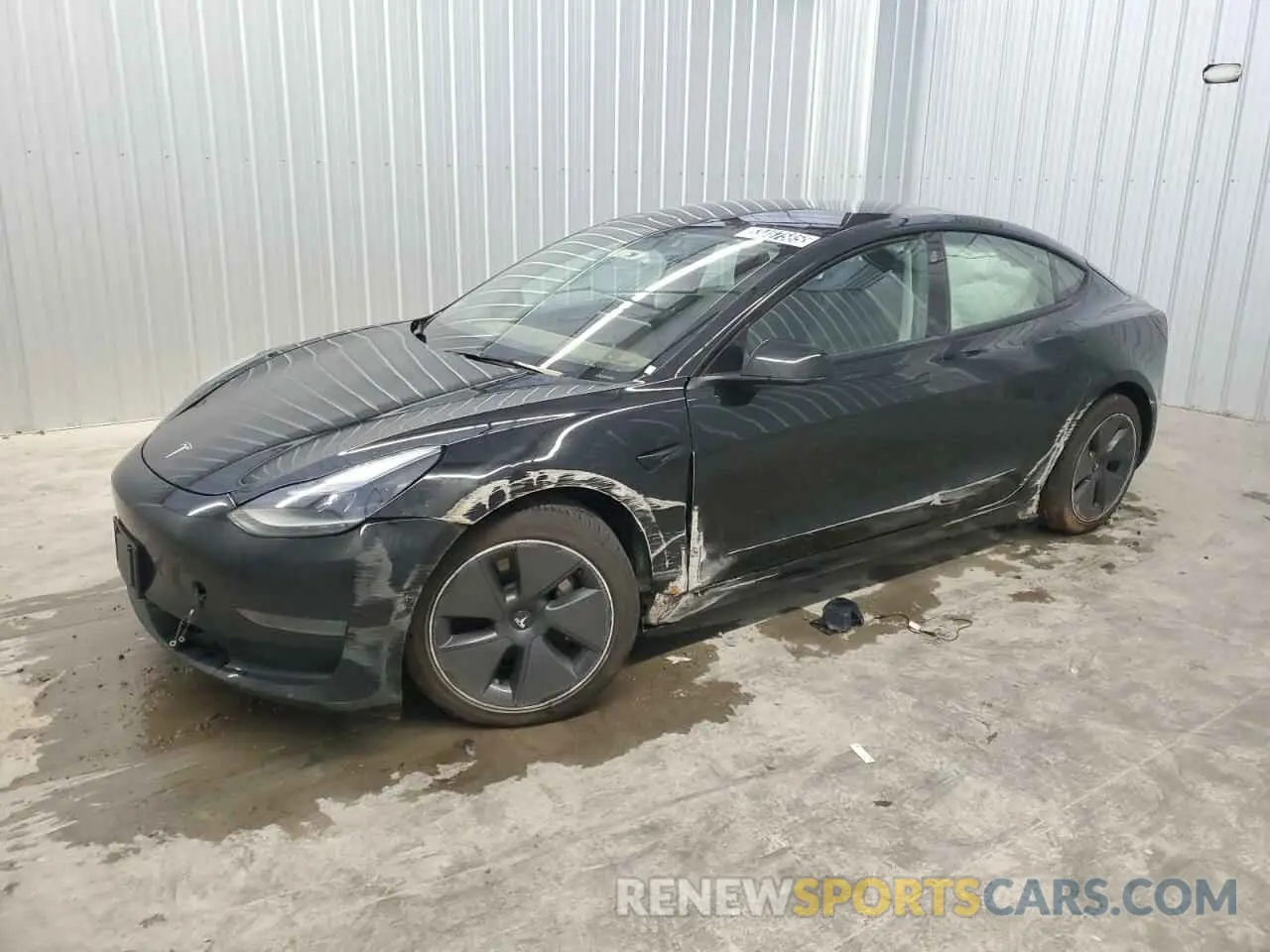 1 Photograph of a damaged car 5YJ3E1EA1NF369254 TESLA MODEL 3 2022