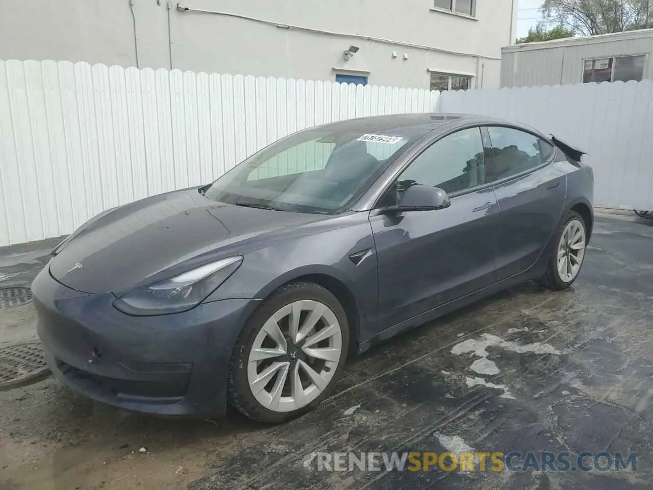 1 Photograph of a damaged car 5YJ3E1EA1NF369688 TESLA MODEL 3 2022