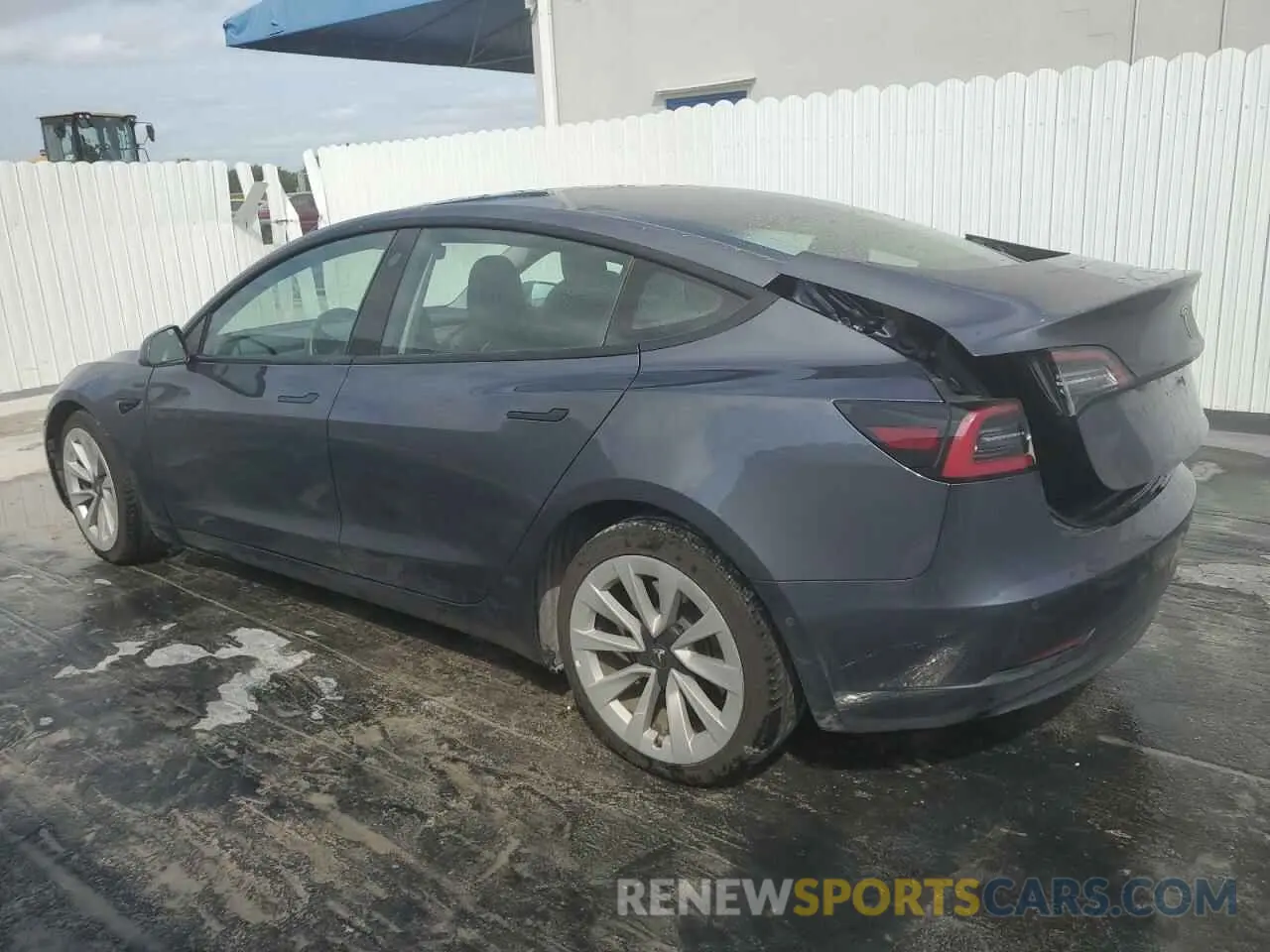 2 Photograph of a damaged car 5YJ3E1EA1NF369688 TESLA MODEL 3 2022