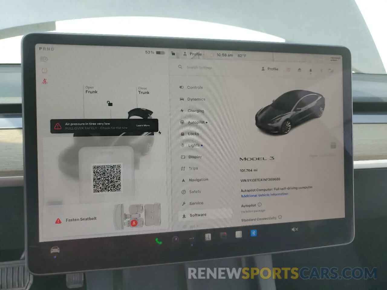 9 Photograph of a damaged car 5YJ3E1EA1NF369688 TESLA MODEL 3 2022