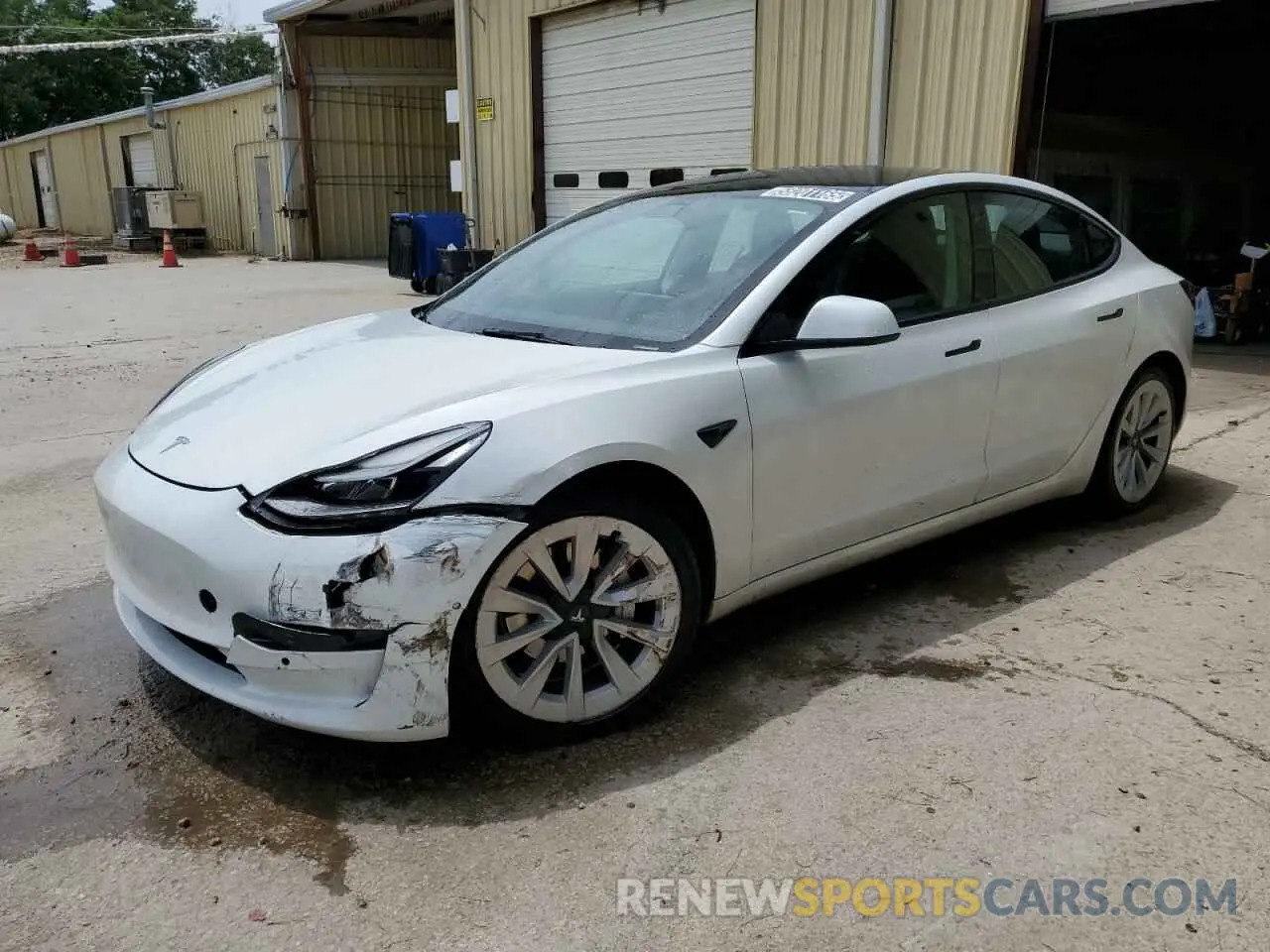 1 Photograph of a damaged car 5YJ3E1EA1NF369805 TESLA MODEL 3 2022
