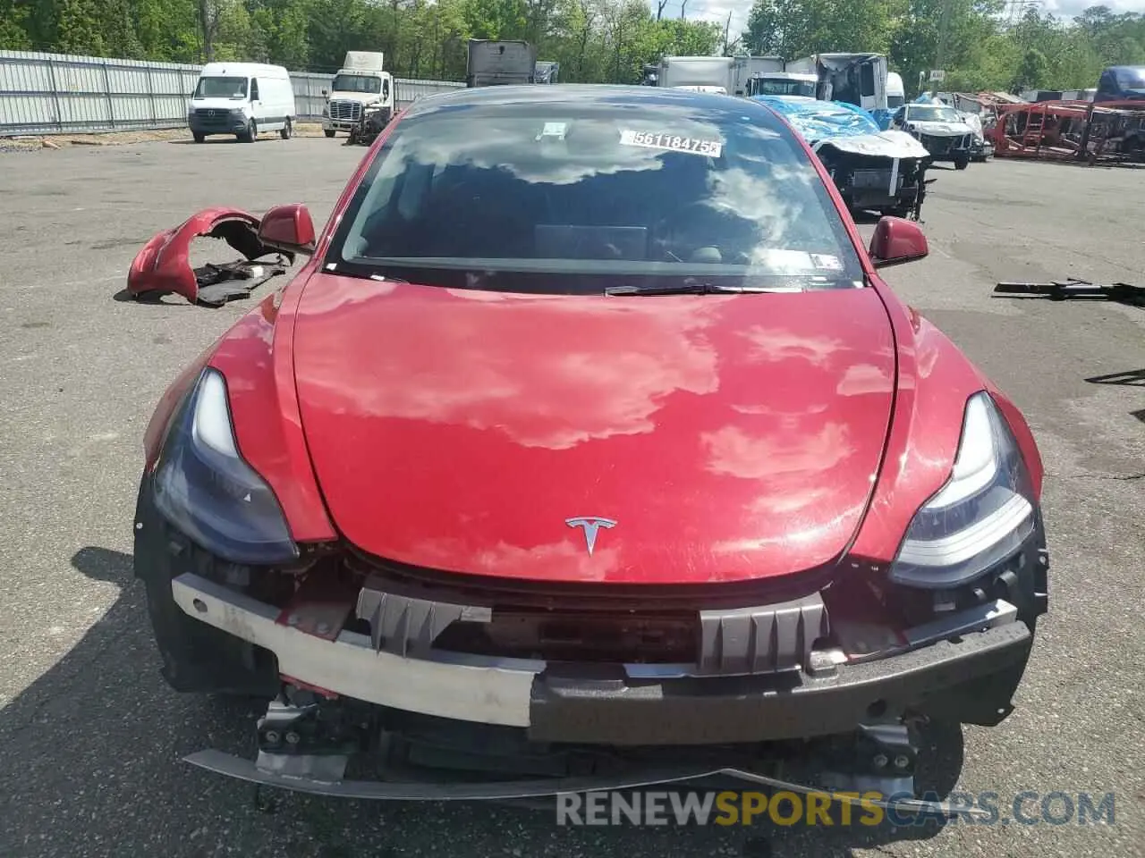 5 Photograph of a damaged car 5YJ3E1EA1NF369822 TESLA MODEL 3 2022