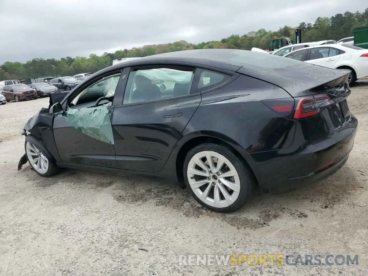 2 Photograph of a damaged car 5YJ3E1EA1NF369979 TESLA MODEL 3 2022