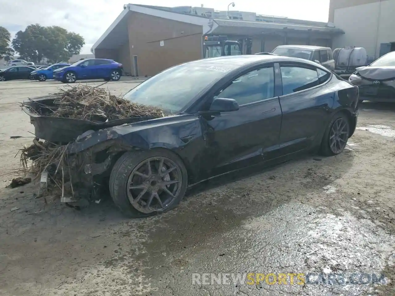 1 Photograph of a damaged car 5YJ3E1EA1NF371411 TESLA MODEL 3 2022