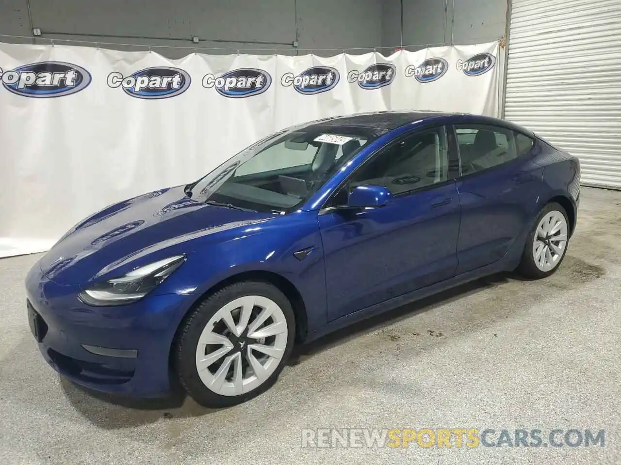 1 Photograph of a damaged car 5YJ3E1EA1NF372283 TESLA MODEL 3 2022