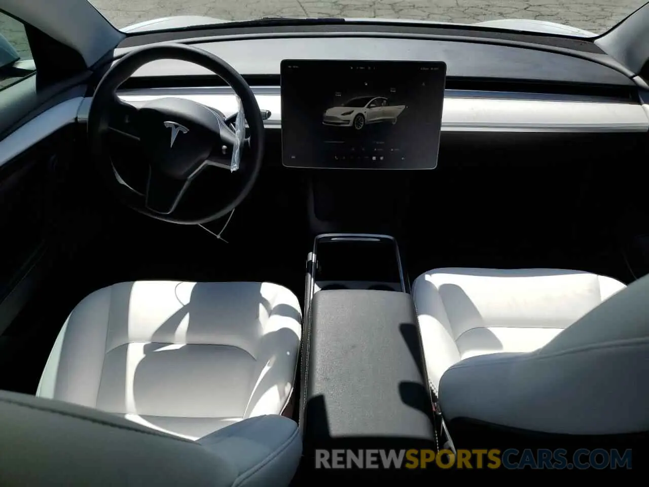 8 Photograph of a damaged car 5YJ3E1EA1NF373904 TESLA MODEL 3 2022