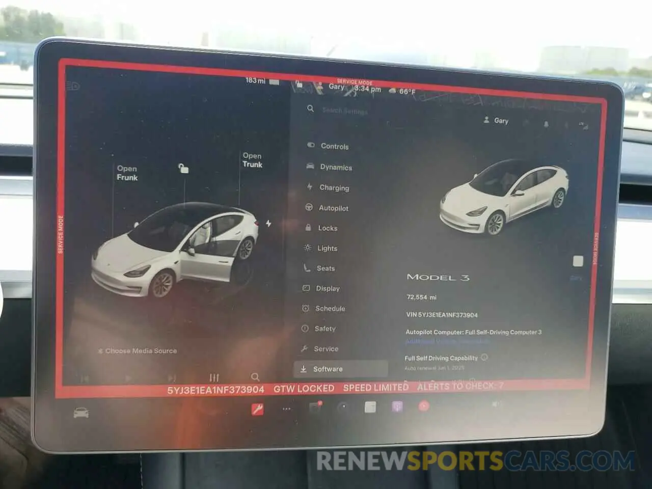 9 Photograph of a damaged car 5YJ3E1EA1NF373904 TESLA MODEL 3 2022