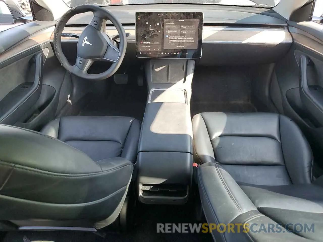 8 Photograph of a damaged car 5YJ3E1EA1NF374390 TESLA MODEL 3 2022